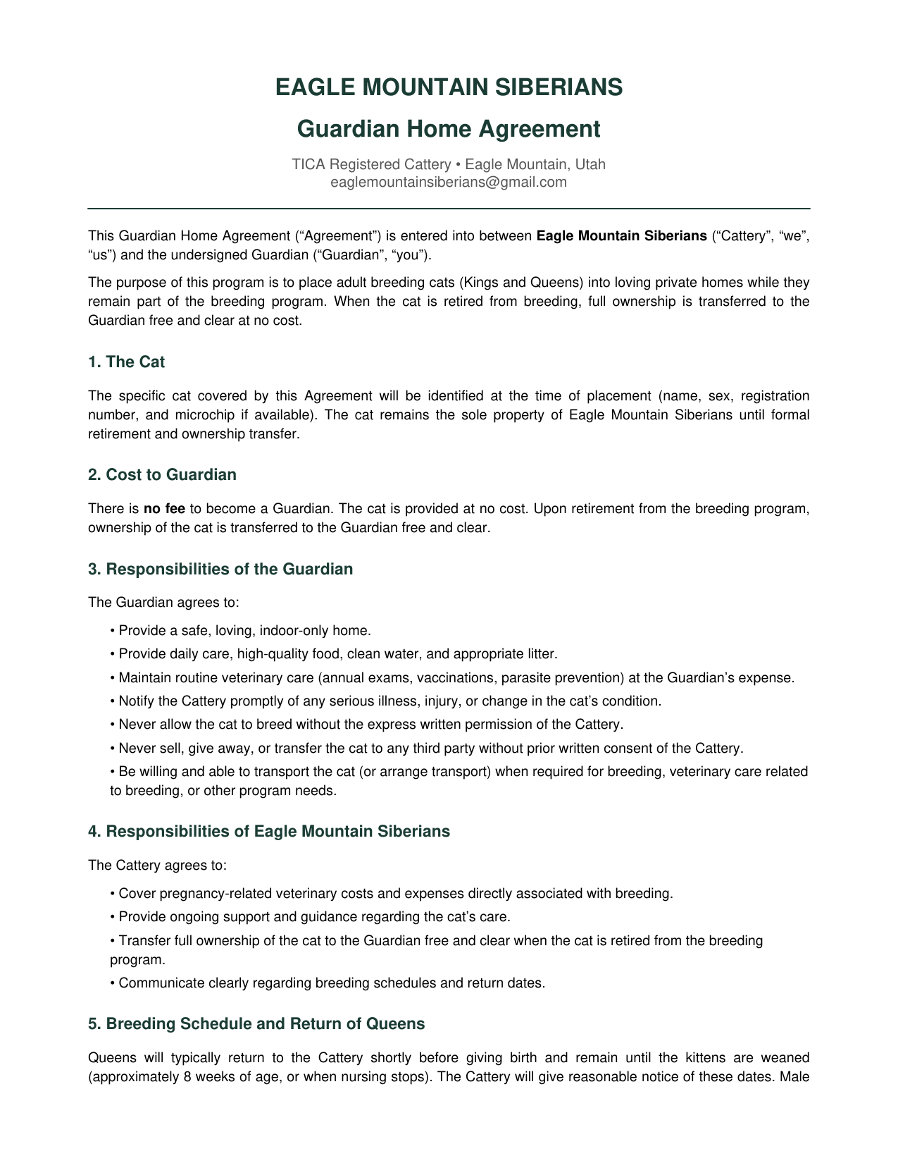Guardian Home Agreement preview